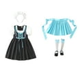 thumbnail image 4 of FYEGRE Bavarian Oktoberfest Dirndl Dress for Girls Elegant Traditional German Festival Party Fancy Outfit Casual Wear Blue 3-4 Years, 4 of 4