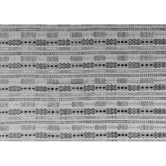 Ahgly Company Indoor Rectangle Abstract Gray Modern Area Rugs, 7' x 10'