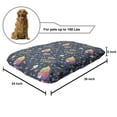 thumbnail image 2 of Cartoon Pet Bed, Minimal Items Unicorns Time Wording and Rainbow Maned Horned Horse, Chew Resistant Pad for Dogs and Cats Cushion with Removable Cover, 24" x 39", Multicolor, by Ambesonne, 2 of 4