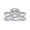White Gold, variant on Halo Solitaire Engagement Rings for Women Center 7mm Cushion and Round Cut Lab Created Moissanite Split Shank Wedding Anniversary Ring in 10K Solid Rose Gold Size-5