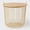 Gold, variant on Wire Storage Floor Bin Navy - Round Iron & Wood Decorative Basket with Handles, Lidded, 19.25"x19.375"
