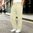 thumbnail image 6 of BXJX Boys Cotton Sweatpants, Comfortable Elastic Waist Outdoor Casual Sports Pants for Kids Beige Size 11-12 T, 6 of 6