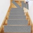 thumbnail image 2 of Non-slip Stair Treads, Step Pads with Tpr Self-adhesive Backing, Brushed Embossed Surface, Washable & Reusable for Wood, Tile, and Glass Stairs, Ideal for Families with Minors and Pets, 2 of 4
