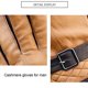 thumbnail image 3 of xxl Guantes de piel de oveja para invierno, cálidos, con pantalla táctil, mensajes de texto, forro de cachemira, guantes de conducción para motocicleta, M, 3 of 5