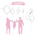 thumbnail image 3 of Globos de fiesta Wuokkig Jungle Safari con diseño de animal rosa para cumpleaños, 3 of 7