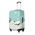 thumbnail image 2 of Easygdp French Bulldog Taking A Bath Double-Sided Printed Elastic Suitcase Protective Cover,Invisible Zipper, Business Trip Luggage Cases,Washable And Resistant To Falling -Medium, 2 of 9