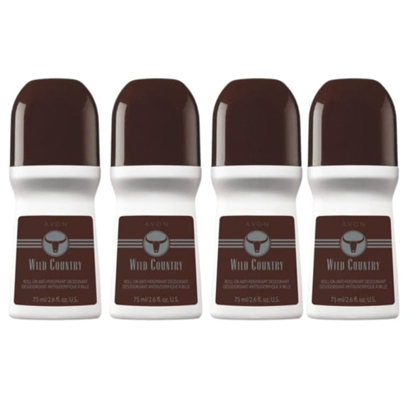 Avon Wild Country Deodorizing Deodorant Liquid, Wild Country Scent, 2.6 oz, 4 Pack