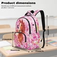 thumbnail image 7 of Yspwyqan Kids Backpack Set for Elementary, Horse Cherry Blossoms Backpack Set Kids Girls with Water Bottle Bag, 4Pcs Large Capacity Lightweight School Bags for Ages 8-15, 7 of 7