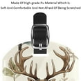 thumbnail image 4 of Square 2Pack PU Leather Jungle Elk Cruise Luggage Tag with Privacy Cover and Name ID Tag for Travel Handbags Backpacks Luggage Tags, 4 of 6