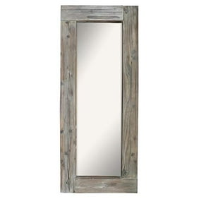 Decmode 65 X 31 Inch Rustic Foam Rectangular Framed Wall Mirror