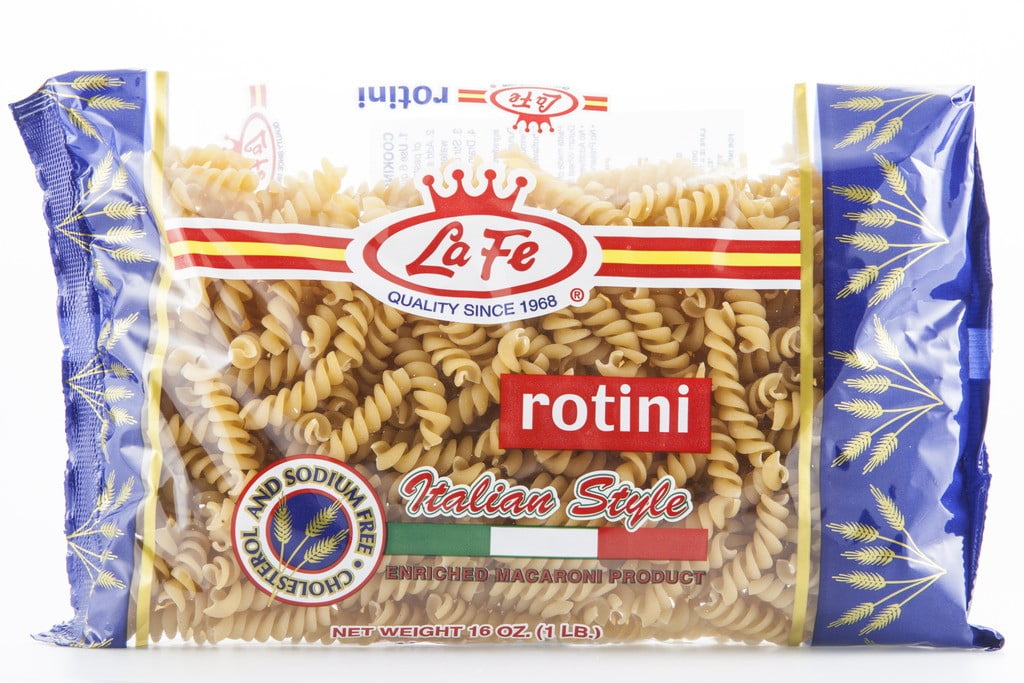 La Fe Italian Style Rotini, Dry Pasta, 16 oz Bag