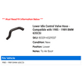 thumbnail image 2 of Lower Idle Control Valve Hose - Compatible with 1985 - 1989 BMW 635CSi 1986 1987 1988, 2 of 2