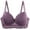 Purple, variant on Plus Size Push Up Bra Plunge Underwire T Shirt Lace Bra Lift Support for Women Sexy Adjustable Straps Lace Perfection T-Shirt Every Day Bra