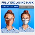 thumbnail image 3 of Mascarillas faciales KN95 FACEMOON, paquete de 100, desechables para adultos, 3 of 8