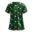 thumbnail image 6 of UngA Womens St Patricks Day T Shirts Short Sleeve V Neck Colorful Graphic Print Tees Tops Pockets Soft Loose Fit St.Patricks Day Shirts Women,L, 6 of 8