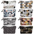 thumbnail image 2 of Bolsa de cosméticos informal para mujer, bolsa de maquillaje con estampado de gato de Anime de dibujos animados Kawaii, bolsa de viaje, organizador portátil, estuche de lápices Fivean unisex, 2 of 2