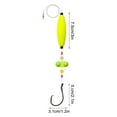thumbnail image 2 of WFDC Catfish Rig Catfish Rigs,3 Packs Catfish Rattle Floater Strange Cat Fish Rig,Catfish Float Rigs Circle Hook,Rigs for Catfish Fishing 8/0 Circle Hooks,Catfishing Tackle,Yellow-8/0-3PCS, 2 of 4