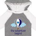 thumbnail image 4 of Inktastic The Adventure Begins Hot Air Balloon Boys Boys Long Sleeve Baby Bodysuit, 4 of 5
