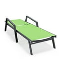 thumbnail image 4 of LeisureMod Marlin Patio Chaise Lounge Chair With Arms Aluminum Frame Green, 4 of 15