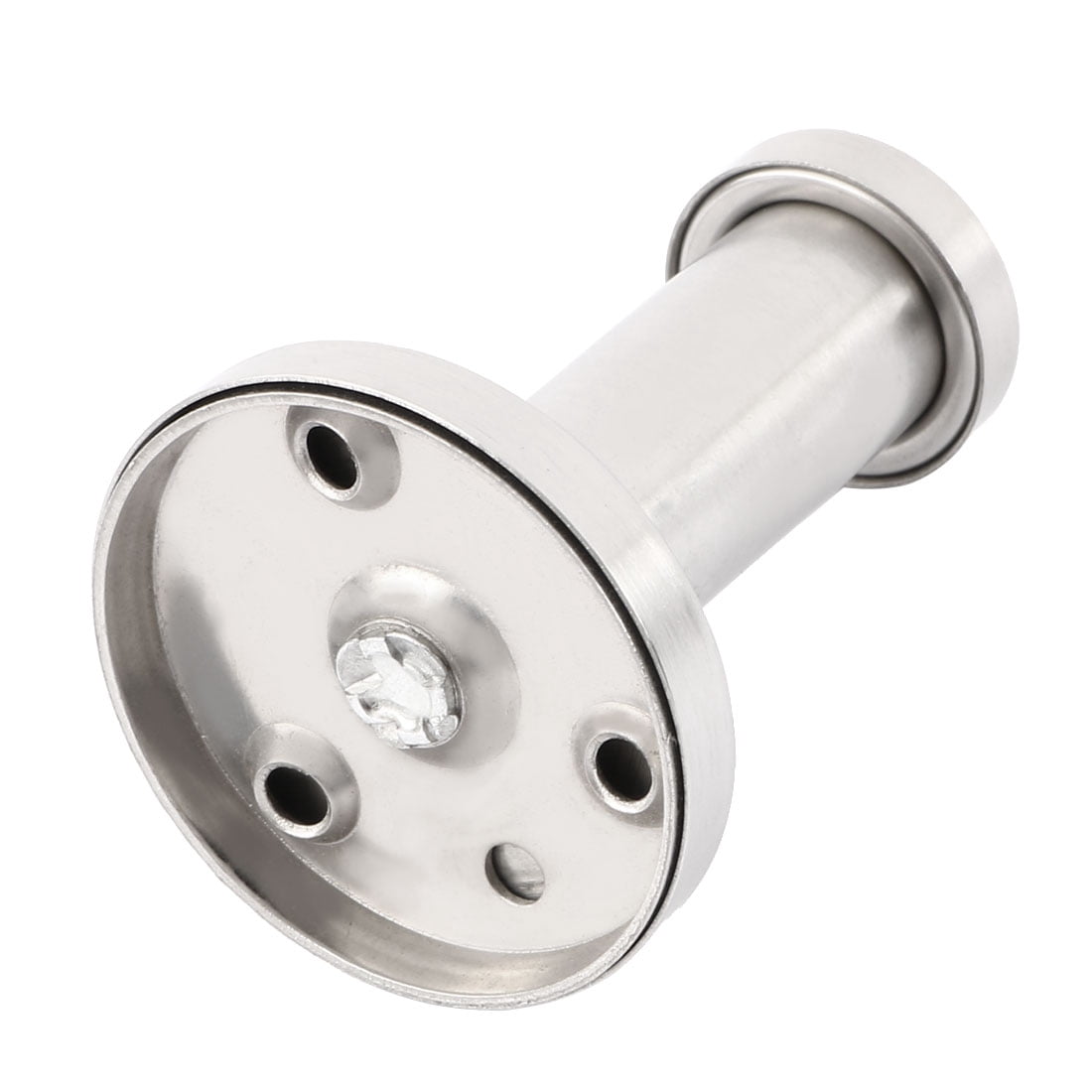 Unique Bargains Stainless Steel Round Wall Mount Robe Towel Coat Holder Hanger Hook