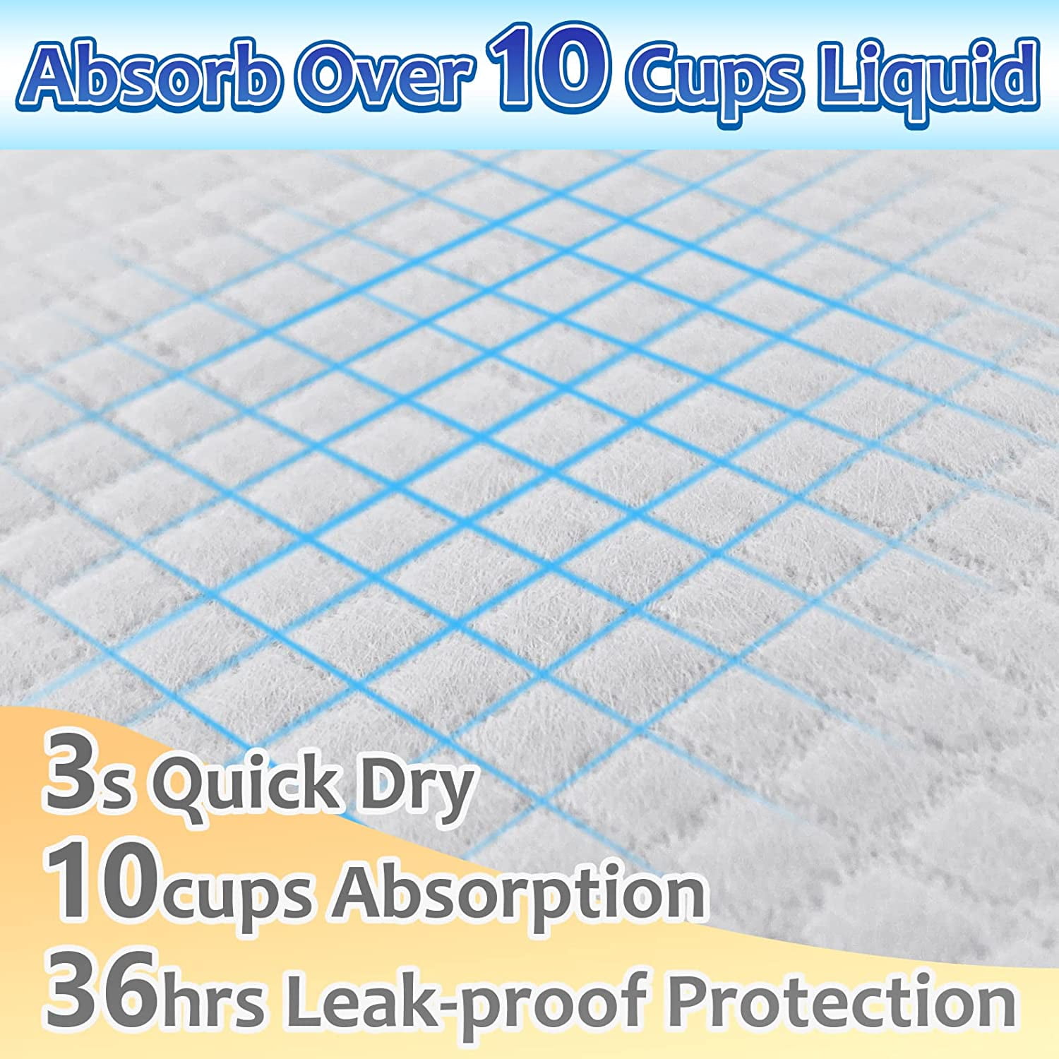 Dog Pee Pads Extra Large, Thicken Absorbent Pee Pads for Dogs, 28"x34" Disposable Urine Bed Pads for Doggy, Potty Pads for Doggie, Thicken XL Puppy Pads, Piddle Pads X-Large for Travel