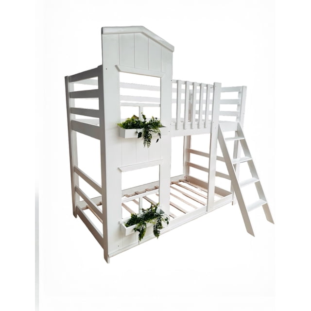 Litera Infantil de Madera Wood White