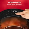 thumbnail image 2 of PowerXL LUMINEX 5.3 QT Radiant Light Air Fryer, Heats to 400°F in 2.4 Seconds, Auto Shut-off, 12 Quick-Touch Presets, Glass Skylight Window, 2 of 8