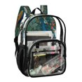 thumbnail image 2 of PVC Transparent Backpacks Clear Backpack for Travel and Outings Elegant Peacock, 2 of 7