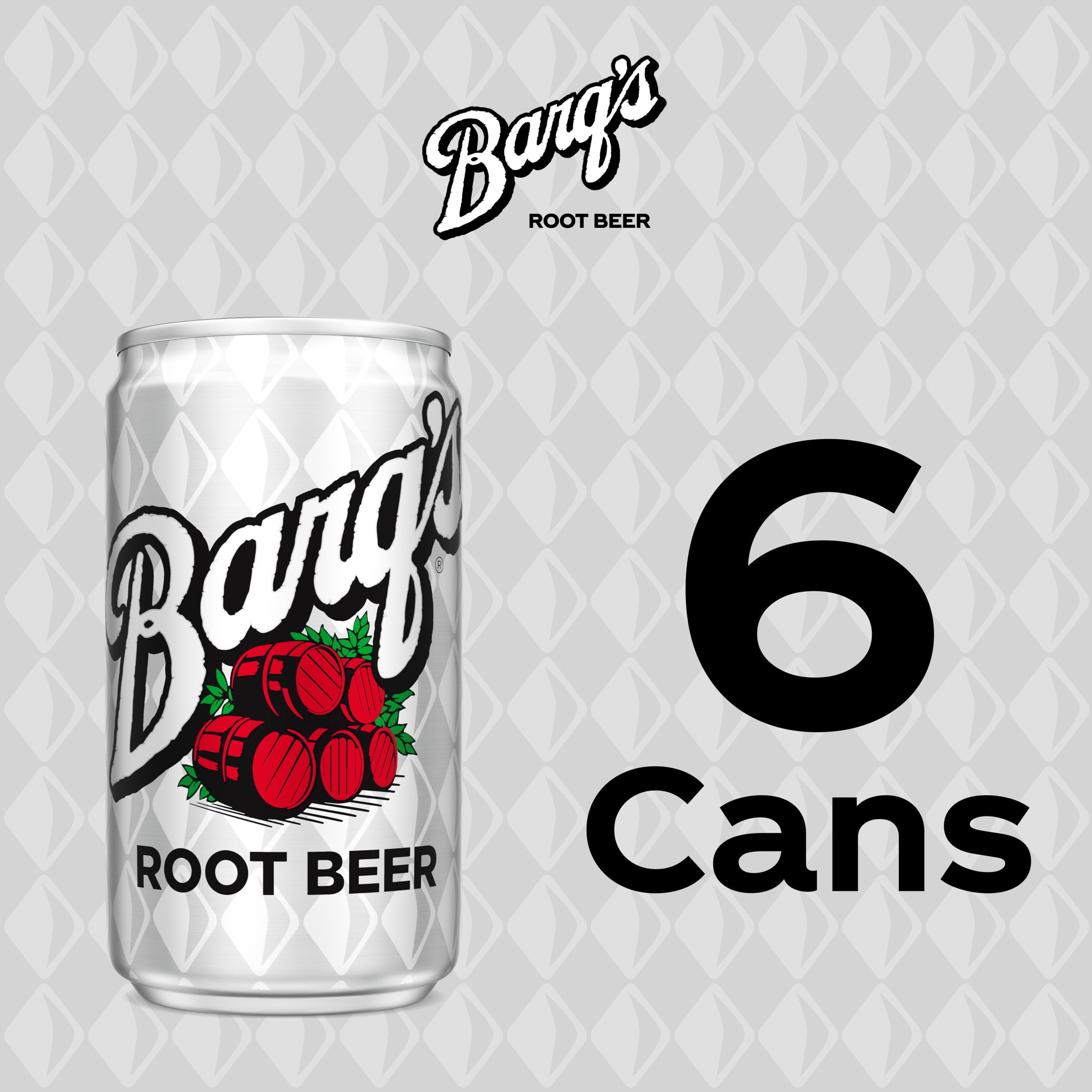 Barq's Root Beer Soda Pop Mini Cans, 7.5 fl oz, 6 Pack