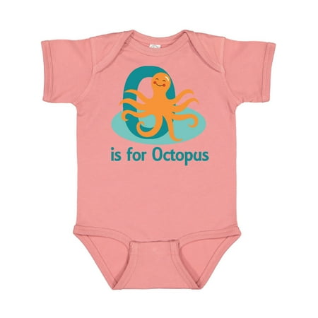 

Inktastic O is for Octopus monogram Gift Baby Boy or Baby Girl Bodysuit