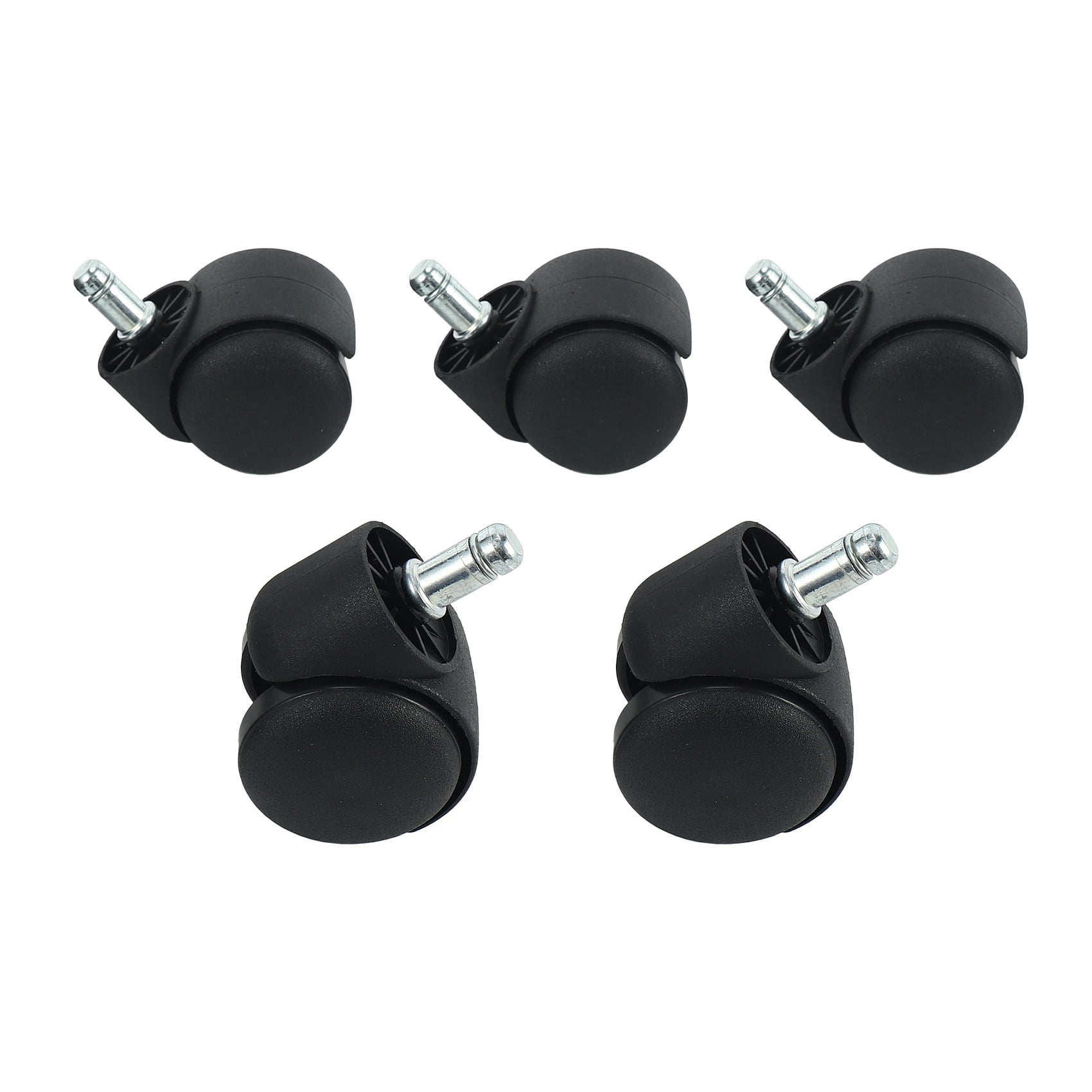 Black Blue 50mm 5 Pack Office Green Gaming Chair Caster Wheels Racer
