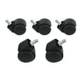thumbnail image 2 of 50mm Office Chair Roller Wheels - Set of 10 - Black, 2 of 8