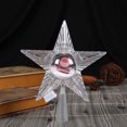 thumbnail image 1 of KG decoración navideña Noel Navidad en Stock adorno de estrella de Navidad de plástico de 18cm adorno para árbol de Navidad iluminado con pilas, 1 of 4
