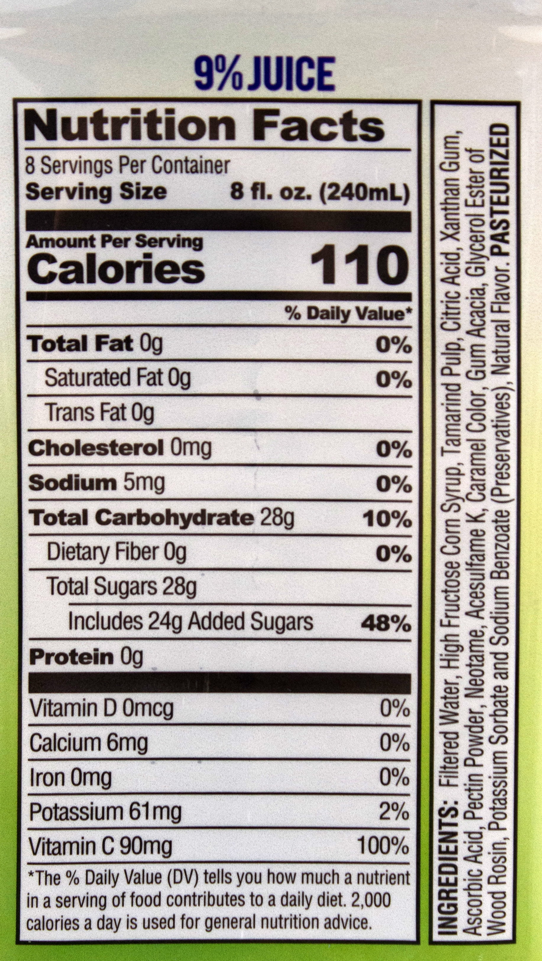 Lotus Tamarind Shelf Stable Nectar Beverage, 100% Vitamin C, Plastic Bottle 64 fl oz