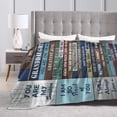 thumbnail image 4 of Wijzvio To My Granddaughter Throw Blanket Soft Fuzzy Fleece Blanket For Couch Bed Living Room Decoration 80"X60", 4 of 9