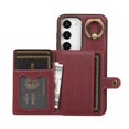 thumbnail image 6 of Decase Wallet Case for Samsung Galaxy A53 5G, for Women Men,Premium PU Leather Retro Style Magnetic Closure Card Slots Back Flip Cover Shockproof with Ring Kickstand,Darkred, 6 of 7