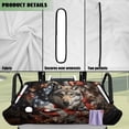 thumbnail image 6 of KUIFORTI Wolf Golf Cart Seat Covers Comfortable Golf Cart Seat Towel Blanket with 4 Front Pockets & Nonskid Bottom Washable Durable Fits for Club Car and More 2 Person Seats Golf Carts, 6 of 7