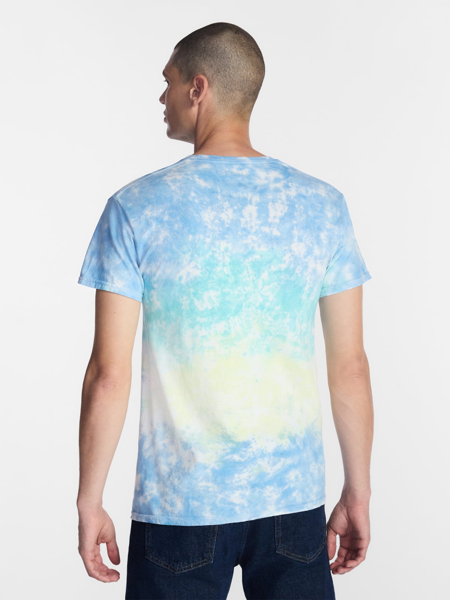 Disney Lilo and Stitch Men's and Big Men's Tie Dye Tee, Sizes S-3XL