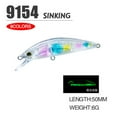 thumbnail image 6 of 50mm 6g Tackle Useful Crankbaits Fish Hooks Long Casting Lure Minnow Lures SinKing Minnow Baits COLOR H, 6 of 8