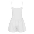 thumbnail image 3 of Yindaity Womens Athletic Workout Romper Summer Casual Spaghetti Strap Double Lined Short Jumpsuits Tennis Outfits White,2XL, 3 of 4