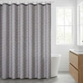thumbnail image 5 of REGALWOVEN V-Stripe Shower Curtain Sets, Waterproof Fabric Bath Curtain with 12 Hooks, Washable Minimalist Modern Hotel-Style Grey 71"W x 71"L, 5 of 7