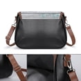 thumbnail image 3 of Teal And White Daisy Flower And Butterfly Vintage Crossbody Bag for Women Medium Leather Hobo Bags Shoulder Bag Classic City Leather Satchels, 3 of 8
