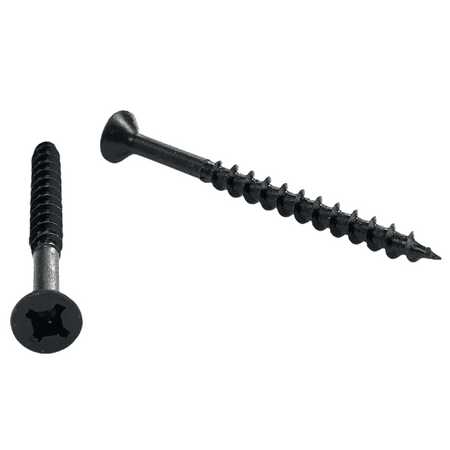

Cabentry Brand | Wood Screws | Flat Head | Phillips Square Drive | #8 | 1 3/8 Inch | Deep Thread | Sharp Point | Black Phospate Finish | 1000 Pack