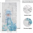 thumbnail image 2 of SKYSONIC 2 Pack Snowman Christmas Decor Hand Towels, Snowy Day Kitchen Towel Ultra Soft and Absorbent,Decorative Fingertip Face Towel for Bathroom Hotel, 28.3"x 14.4", 2 of 6