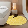thumbnail image 2 of Round Rug 4Ft Washable Non-Slip, Yellow Lemon Circle Area Rugs for Living Room Bedroom, Summer Botanical Watercolor Modern Art Indoor Floor Mats Carpet Runner for Home Decor Aesthetic, 2 of 8