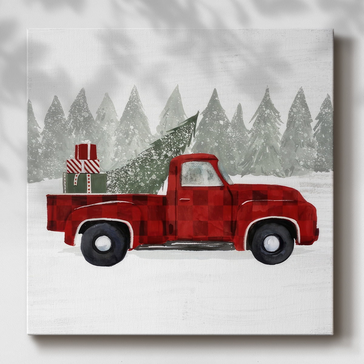 Yuletide Camper III- Gallery Wrapped Canvas