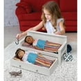 thumbnail image 3 of Badger Basket Doll Sofa and Daybed Combo with Trundle Bed for 18 inch dolls - White/Multi, 3 of 10