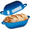 Blue, variant on LIFERUN 2.5qt Enameled Cast Iron Dutch Oven for Sourdough Bread Baking, Bread Dutch Oven Pot with Lid, Non-Stick, Easy Clean, Blue