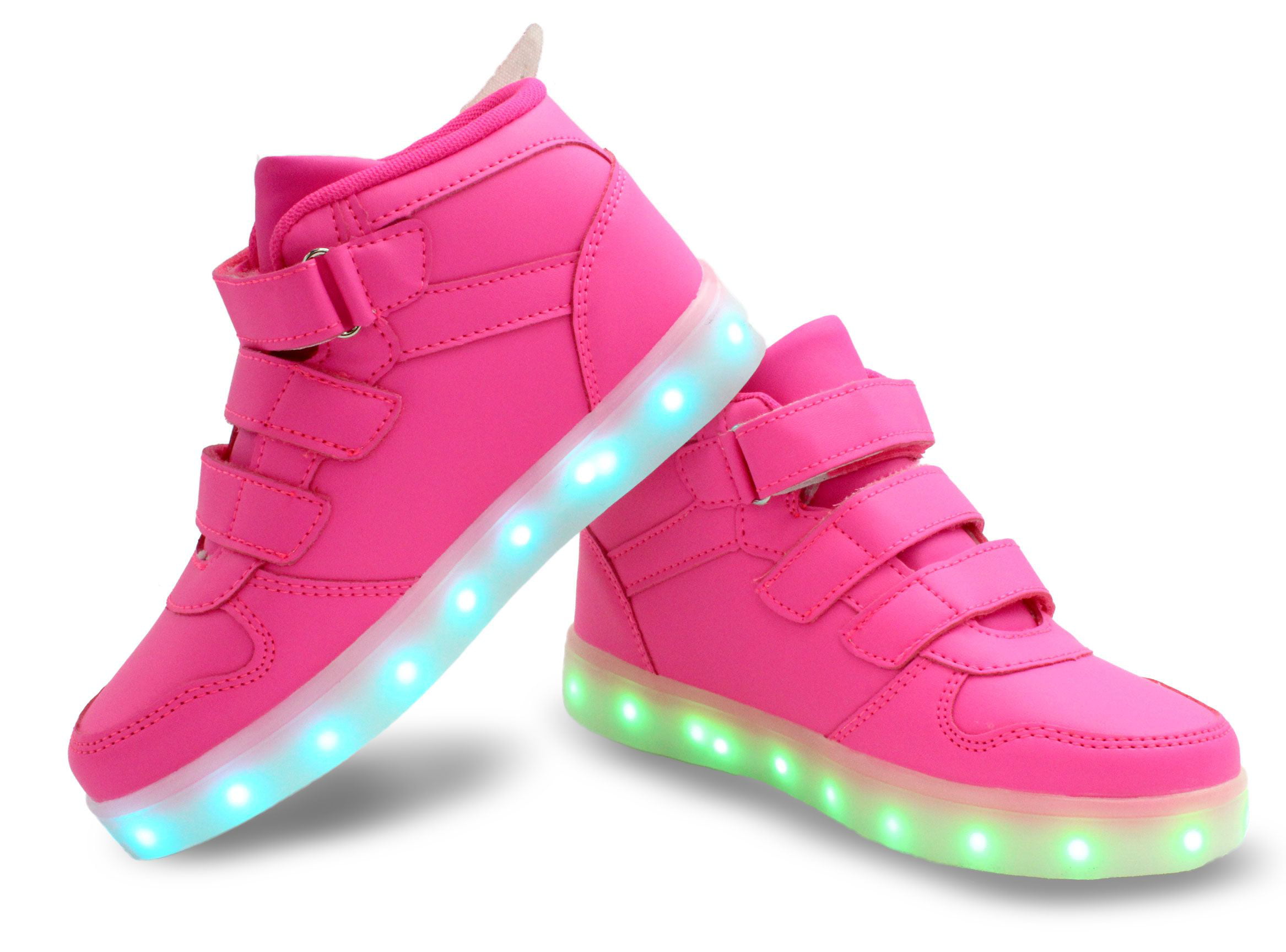 Silver 31/13 xiaoyang High Top USB Charging LED Shoes Flashing Fashion Sneakers for Kids Boots Girls Boys