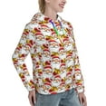 thumbnail image 6 of Wukai Santa Claus bells Print Womens Hoodies Fleece Sweatshirts Long Sleeve Sweaters Pullover Fall Outfits Winter Clothes-XX-Large, 6 of 7
